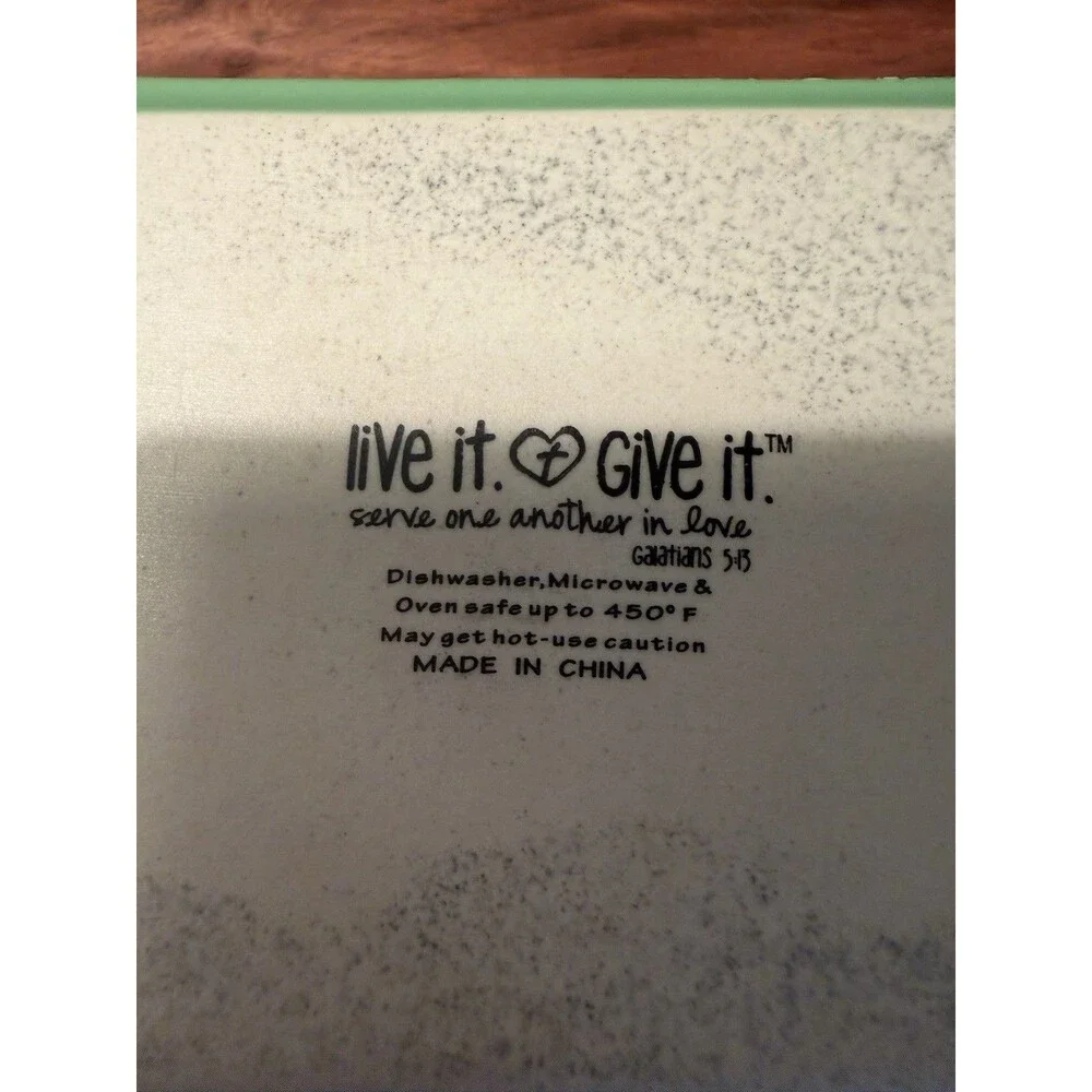 Ceramic Bread Pan Psalm 34:8 Bake Friends